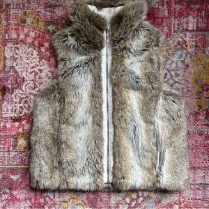 American Vintage Faux Fur Vest - Brown